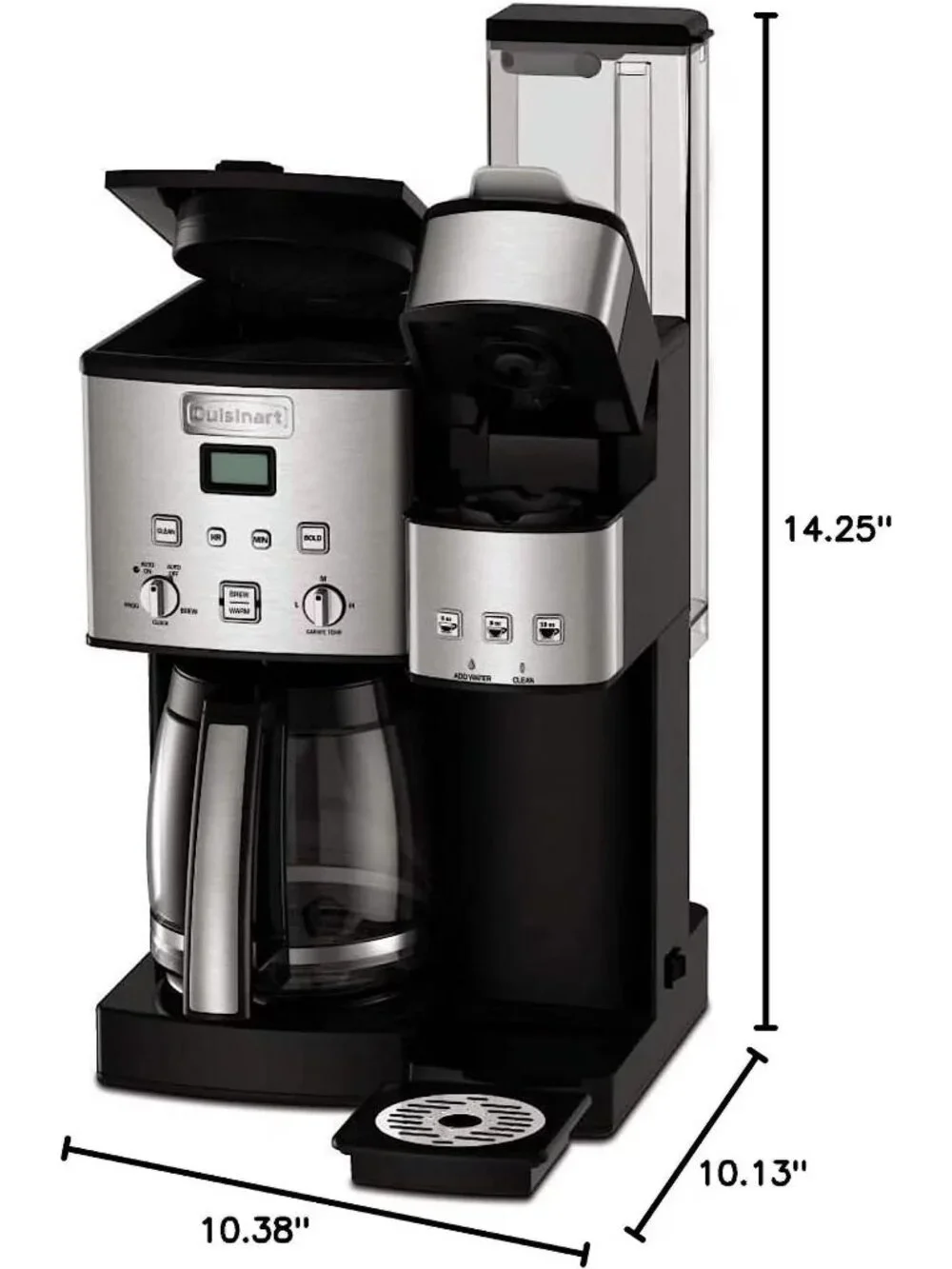 Cuisinart Coffee Center 12-Cup Single Serve & Carafe Coffee Maker – Black/Stainl